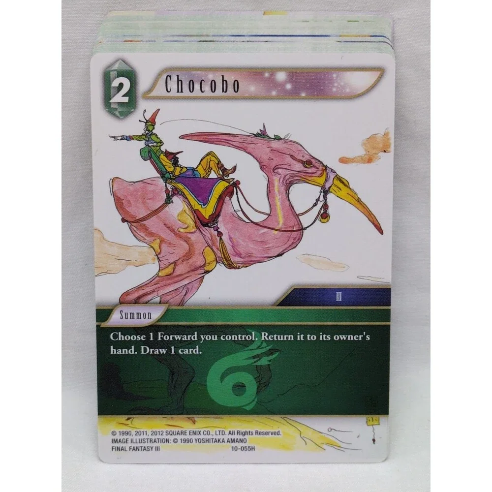 (45) Final Fantasy TCG Chocobo And Cloud Cards
